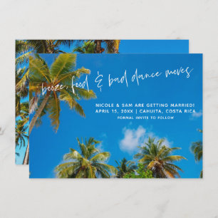 Reserve A Data Foto de casamento da praia engraçada Salve a data