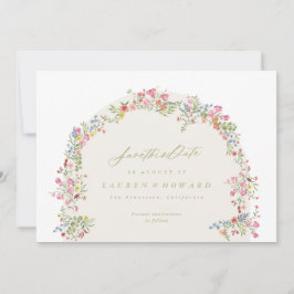 Reserve A Data foto de casamento da primavera de arca floral eleg