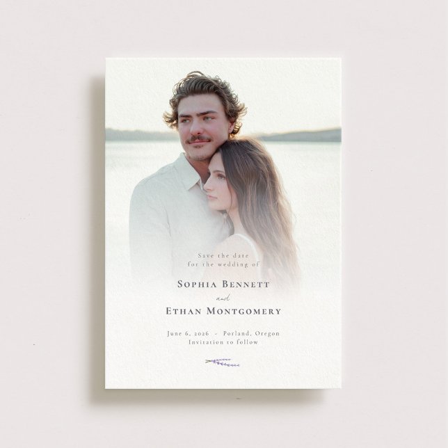 Reserve A Data Foto de Casamento de Campos de lavanda (Criador carregado)