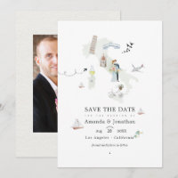 Foto de casamento de destino italiano aquarela