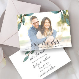 Reserve A Data Foto de Casamento de Felicidade Botânica