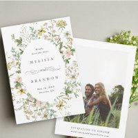 Foto de Casamento de Frame de Oval de Flor Selvage