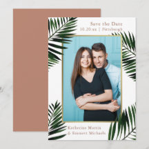 Foto de Casamento de Frame Dourado Terracotta