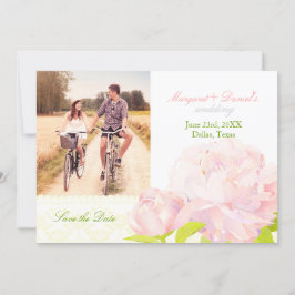 Reserve A Data Foto de Casamento de Peony de Jardim Rosa Salvar D