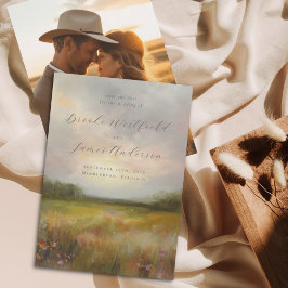 Reserve A Data Foto de Casamento de Prados de Flores Selvagens e 