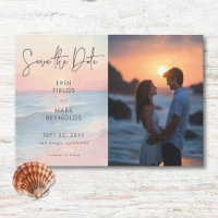Foto de Casamento de Praia da Sunset Watercolor Be