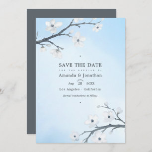 Reserve A Data Foto de Casamento do White Cherry Blossoms