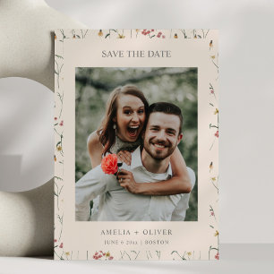Reserve A Data Foto de casamento floral de outono com flores silv