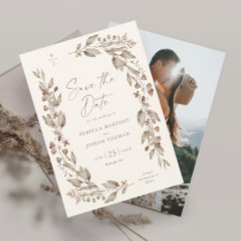 Reserve A Data Foto de casamento floral elegante Boho Wildflower