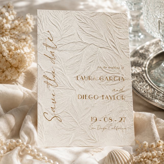 Reserve A Data Foto de casamento floral em marfim (Criador carregado)