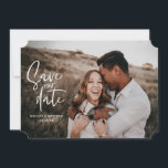 Reserve A Data Foto de casamento geométrico floral fotográfica<br><div class="desc">Foto de casamento geométrico floral fotográfica para salvar a data. Em púrpuras,  pinças,  castanhos e verdes. A moderna toma conta do casamento rústico com escrita manual.</div>