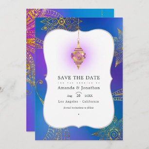 Reserve A Data Foto de casamento Gold Foil Arabian Bollywood