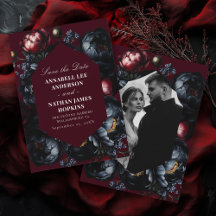 Foto de Casamento Gótico de Peonia Romântica Escur