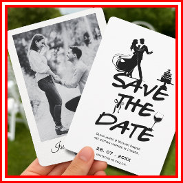 Reserve A Data FOTO de Casamento Minimalista Caprichosa Desenhada