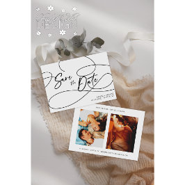 Reserve A Data Foto de casamento Minimalista e sofisticada "Salve