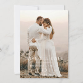 Reserve A Data Foto de Casamento Minimalista Moderno Salve a Data