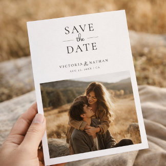 Reserve A Data Foto de Casamento Minimalista Moderno Save the Dat