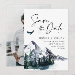Reserve A Data Foto de casamento na floresta de montanhas em aqua
