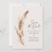 foto de casamento natural de pampas salve a data