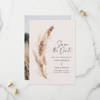 foto de casamento natural de pampas salve a data