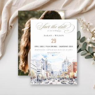 Reserve A Data Foto de casamento paisagem aquarela Omaha Nebraska