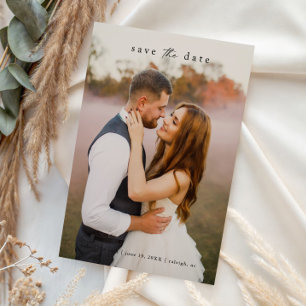 Reserve A Data Foto de casamento simples com sangria total
