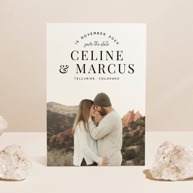 Reserve A Data Foto de Cheio simples na moda (Criador carregado)