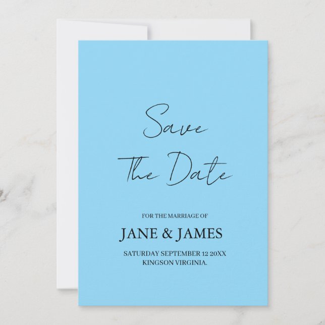 Reserve A Data Foto de Data de Salvamento de Roteiro Mínimo (Frente)