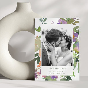 Reserve A Data Foto de Jardim Floral de Molho Molhado Pintado à M