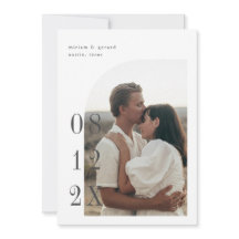 Foto de meia arcada com data grande