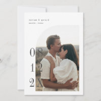 Foto de meia arcada com data grande