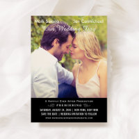 Foto de Poster de Filme de Casamento Preto Único