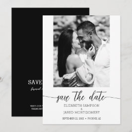 Reserve A Data Foto de Preto de Casamento