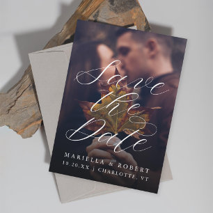 Reserve A Data Foto de queda de caligrafia moderna