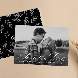 Reserve A Data Foto de Script de Caligrafia