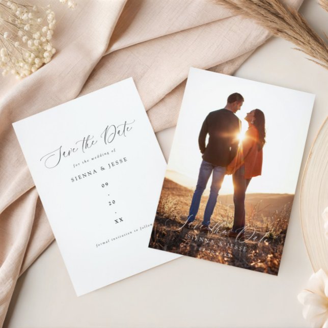 Reserve A Data Foto de Script de Caligrafia Clássica Moderna (Criador carregado)