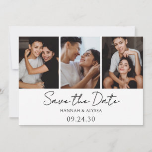 Reserve A Data Foto de Script Elegante Simples LGBTQ