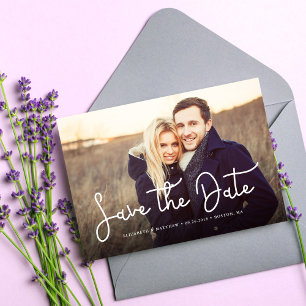 Reserve A Data Foto de Script Whimsical Casamento Salvar a Data