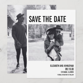 Reserve A Data Foto De Tipografia Mínima Simples Salva A Ficha De