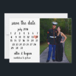 Reserve A Data Foto do Calendário Salvar a Data<br><div class="desc">Este simples casamento salva a data modelo apresenta uma design moderna e limpa. Personalize-o com as suas informações e torne-o exclusivamente seu! Eu ofereço esta design como um cartão-postal. Para mover o coração,  clique em personalizar > rolar para baixo > clicar em "personalizar mais".</div>