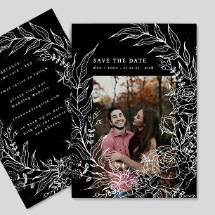 Reserve A Data Foto do Casamento Branco da Flor Romântica Elegan