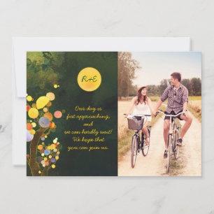 Reserve A Data Foto do casamento da árvore rustica Salve a data