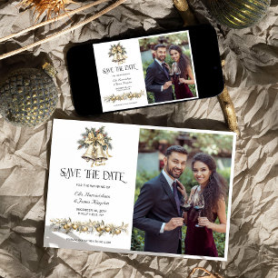 Reserve A Data Foto do Casamento de Natal Holly Bells
