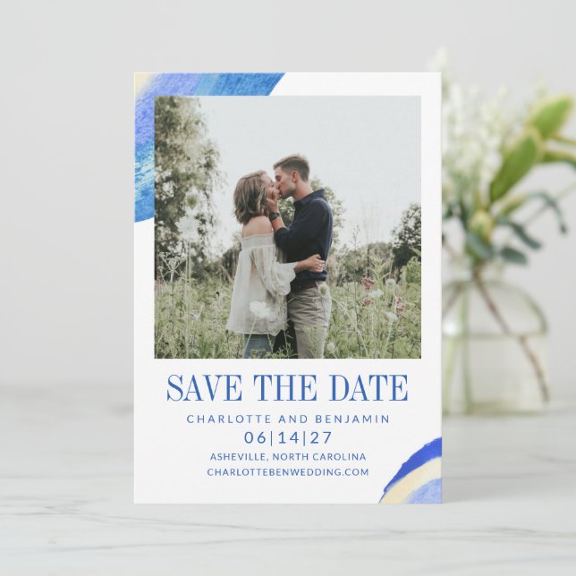 Reserve A Data Foto do espiral Abstrato azul de pintura não tempo (Em pé/Frente)