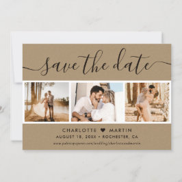 Reserve A Data Foto do Kraft Paper Wedding 4