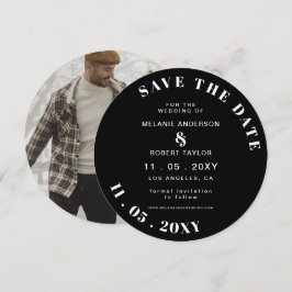 Reserve A Data Foto do método preto e branco Salvar a data