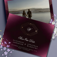 foto do monograma clássico deco gold de maroon bra
