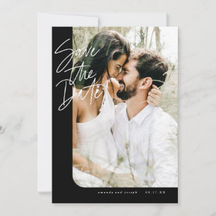 Reserve A Data Foto do Quadro de Borda Arredondada do Moderno Neg