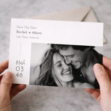 Foto Editorial Minimalista Moderna Save the Date
