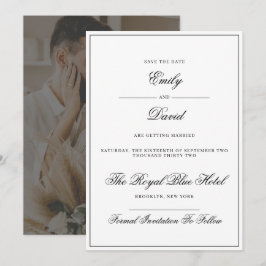 Reserve A Data Foto elegante branca e negra